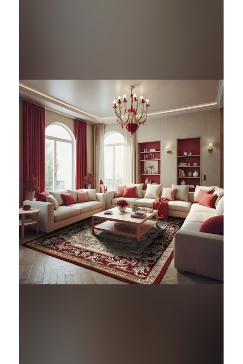 Китайский ковер 002006 Красный